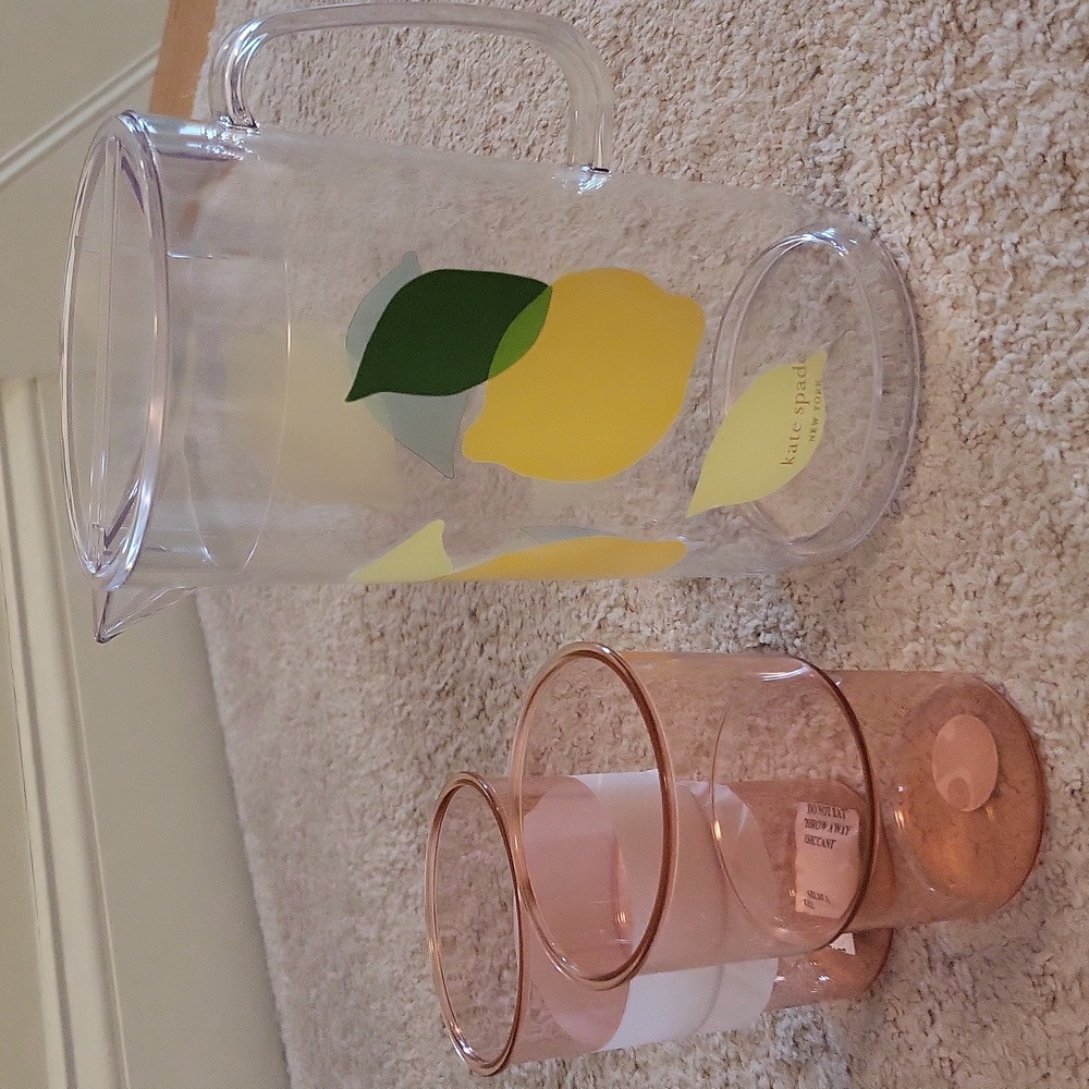 Kate Spade Pitcher and Cup Set